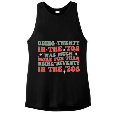 Being Twenty In The 70s Was Much More Fun Than Ladies PosiCharge Tri-Blend Wicking Tank