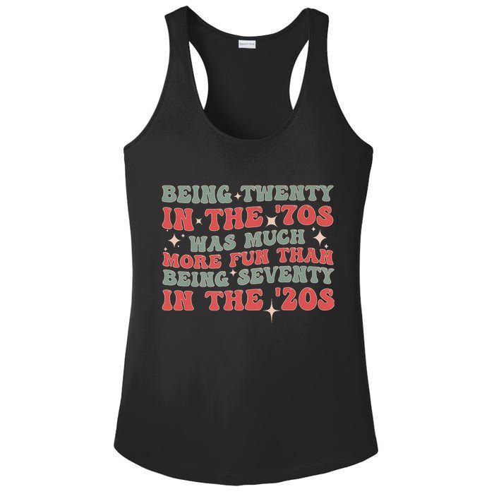 Being Twenty In The 70s Was Much More Fun Than Ladies PosiCharge Competitor Racerback Tank