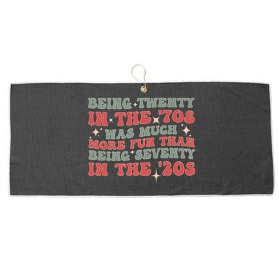 Being Twenty In The 70s Was Much More Fun Than Large Microfiber Waffle Golf Towel