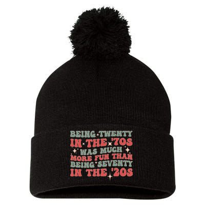 Being Twenty In The 70s Was Much More Fun Than Pom Pom 12in Knit Beanie