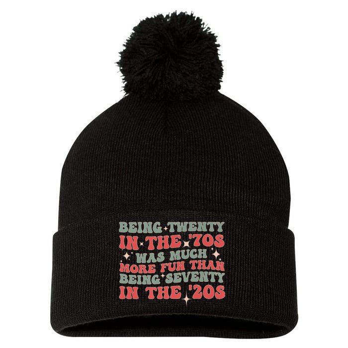 Being Twenty In The 70s Was Much More Fun Than Pom Pom 12in Knit Beanie