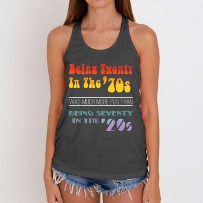 Being Twenty In The 70s Was Much More Fun Than Women's Knotted Racerback Tank