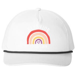 Behavior Technician Info Behavioral Tech Rbt Cool Gift Snapback Five-Panel Rope Hat