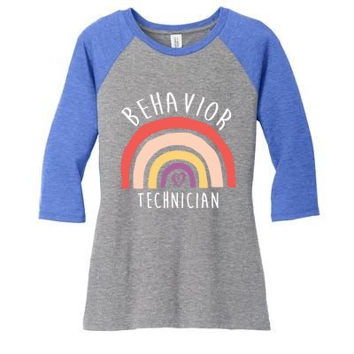 Behavior Technician Info Behavioral Tech Rbt Cool Gift Women's Tri-Blend 3/4-Sleeve Raglan Shirt