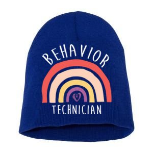 Behavior Technician Info Behavioral Tech Rbt Cool Gift Short Acrylic Beanie