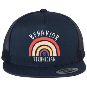 Behavior Technician Info Behavioral Tech Rbt Cool Gift Flat Bill Trucker Hat