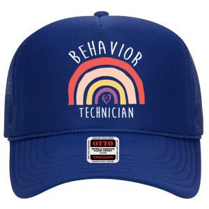 Behavior Technician Info Behavioral Tech Rbt Cool Gift High Crown Mesh Back Trucker Hat