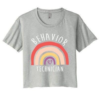 Behavior Technician Info Behavioral Tech Rbt Cool Gift Women's Crop Top Tee