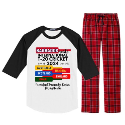 Barbados T20 International Cricket 2024 Raglan Sleeve Pajama Set