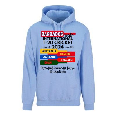 Barbados T20 International Cricket 2024 Unisex Surf Hoodie