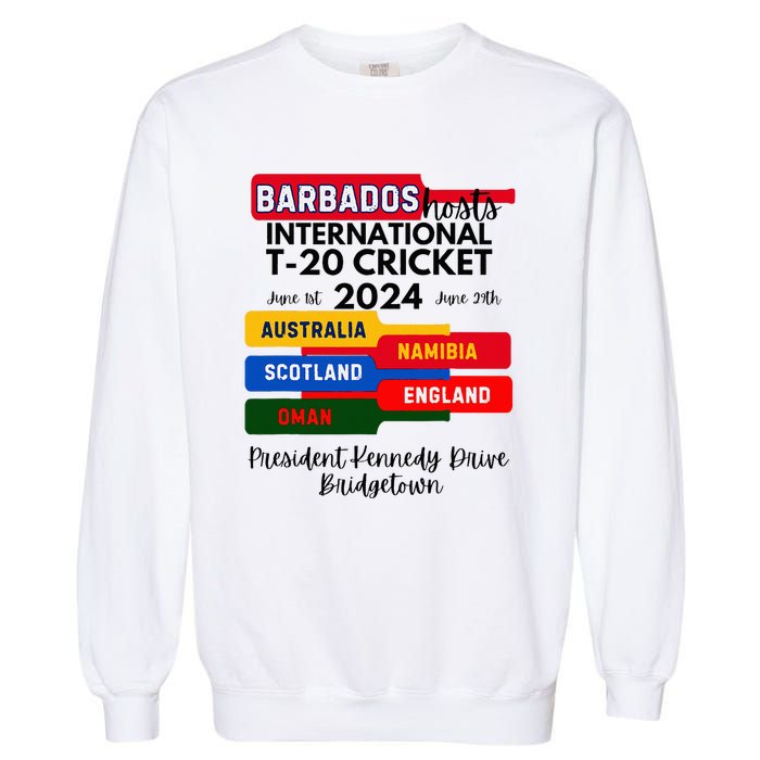 Barbados T20 International Cricket 2024 Garment-Dyed Sweatshirt