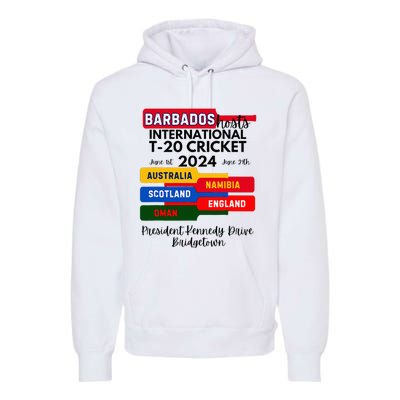 Barbados T20 International Cricket 2024 Premium Hoodie