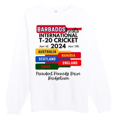 Barbados T20 International Cricket 2024 Premium Crewneck Sweatshirt