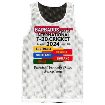 Barbados T20 International Cricket 2024 Mesh Reversible Basketball Jersey Tank