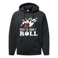 Bowling This Is How I Roll Performance Fleece Hoodie