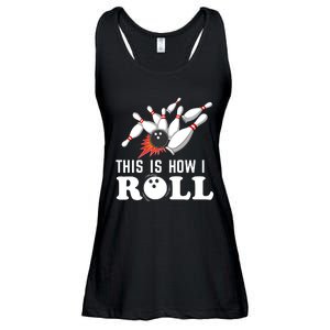 Bowling This Is How I Roll Ladies Essential Flowy Tank