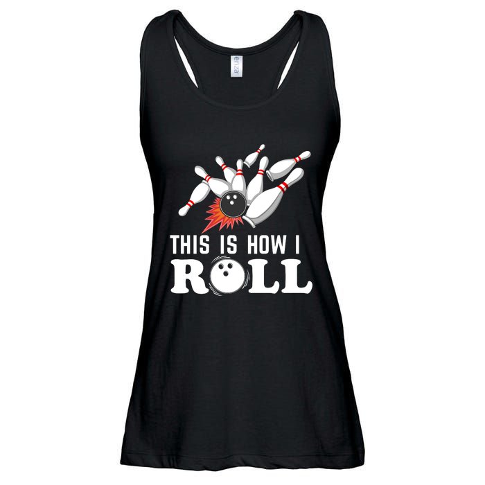 Bowling This Is How I Roll Ladies Essential Flowy Tank