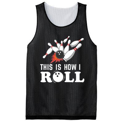 Bowling This Is How I Roll Mesh Reversible Basketball Jersey Tank