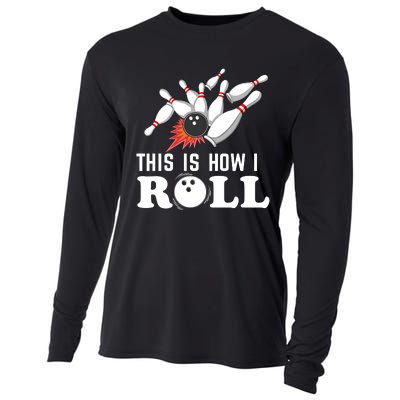 Bowling This Is How I Roll Cooling Performance Long Sleeve Crew