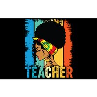 Black Teacher Juneteenth 2024 Afro Woman Black History Month Bumper Sticker