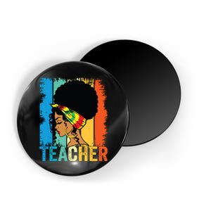 Black Teacher Juneteenth 2024 Afro Woman Black History Month Magnet