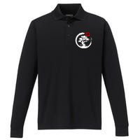 Bonsai Tree Japanese Calligraphy Bonsai Performance Long Sleeve Polo