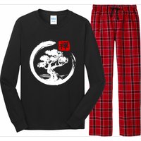 Bonsai Tree Japanese Calligraphy Bonsai Long Sleeve Pajama Set