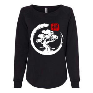 Bonsai Tree Japanese Calligraphy Bonsai Womens California Wash Sweatshirt