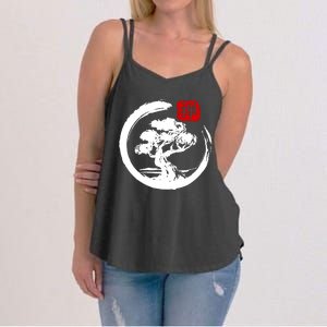 Bonsai Tree Japanese Calligraphy Bonsai Women's Strappy Tank