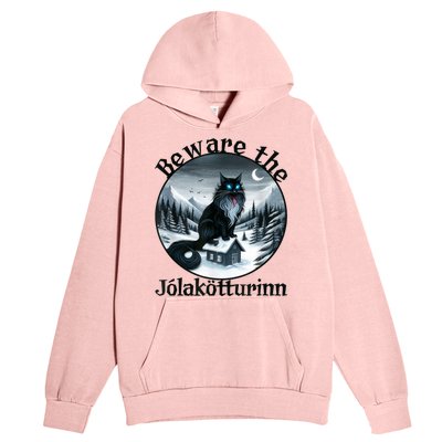 Beware The Jolakotturinn Yule Cat Icelandic Christmas Norse Urban Pullover Hoodie