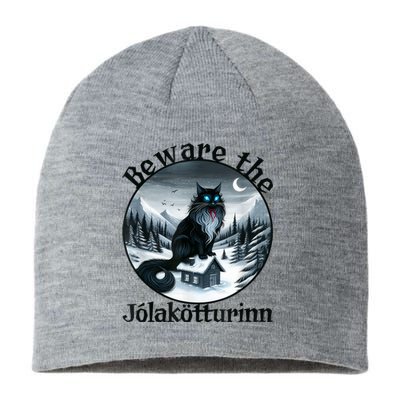 Beware The Jolakotturinn Yule Cat Icelandic Christmas Norse Sustainable Beanie