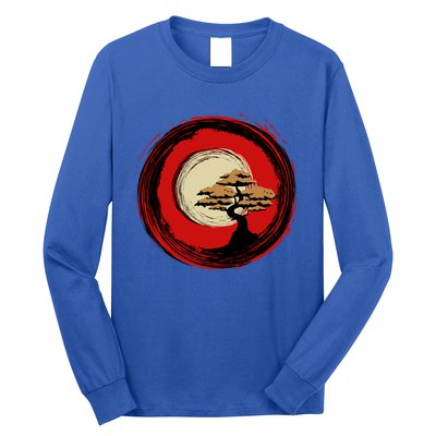 Bonsai Tree Japanese Chinese Zen Enso Circle Buddhist Yoga Funny Gift Long Sleeve Shirt