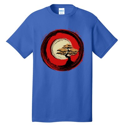 Bonsai Tree Japanese Chinese Zen Enso Circle Buddhist Yoga Funny Gift Tall T-Shirt