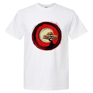 Bonsai Tree Japanese Chinese Zen Enso Circle Buddhist Yoga Funny Gift Garment-Dyed Heavyweight T-Shirt