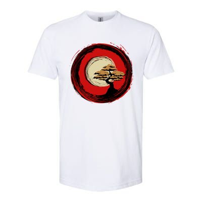 Bonsai Tree Japanese Chinese Zen Enso Circle Buddhist Yoga Funny Gift Softstyle CVC T-Shirt