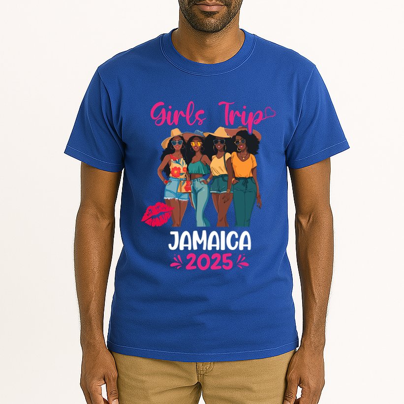 Black Trip Jamaica 2025 Vacation Matching Cute Gift Tall T-Shirt