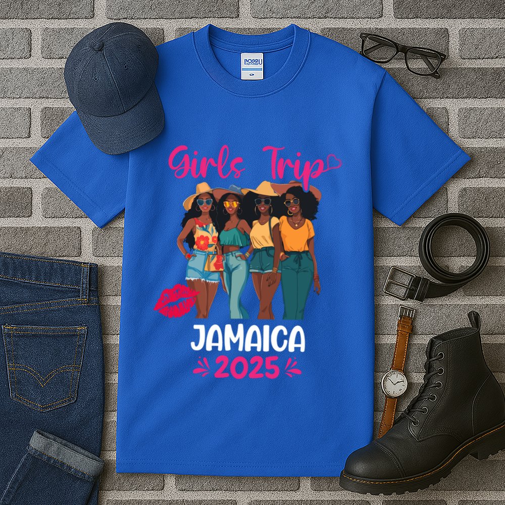 Black Trip Jamaica 2025 Vacation Matching Cute Gift Tall T-Shirt