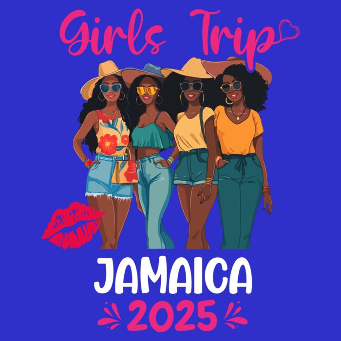 Black Trip Jamaica 2025 Vacation Matching Cute Gift Tall T-Shirt