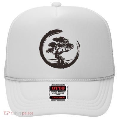 Bonsai Tree Japanese Art Zen Bonsai Master High Crown Mesh Back Trucker Hat