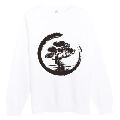 Bonsai Tree Japanese Art Zen Bonsai Master Premium Crewneck Sweatshirt