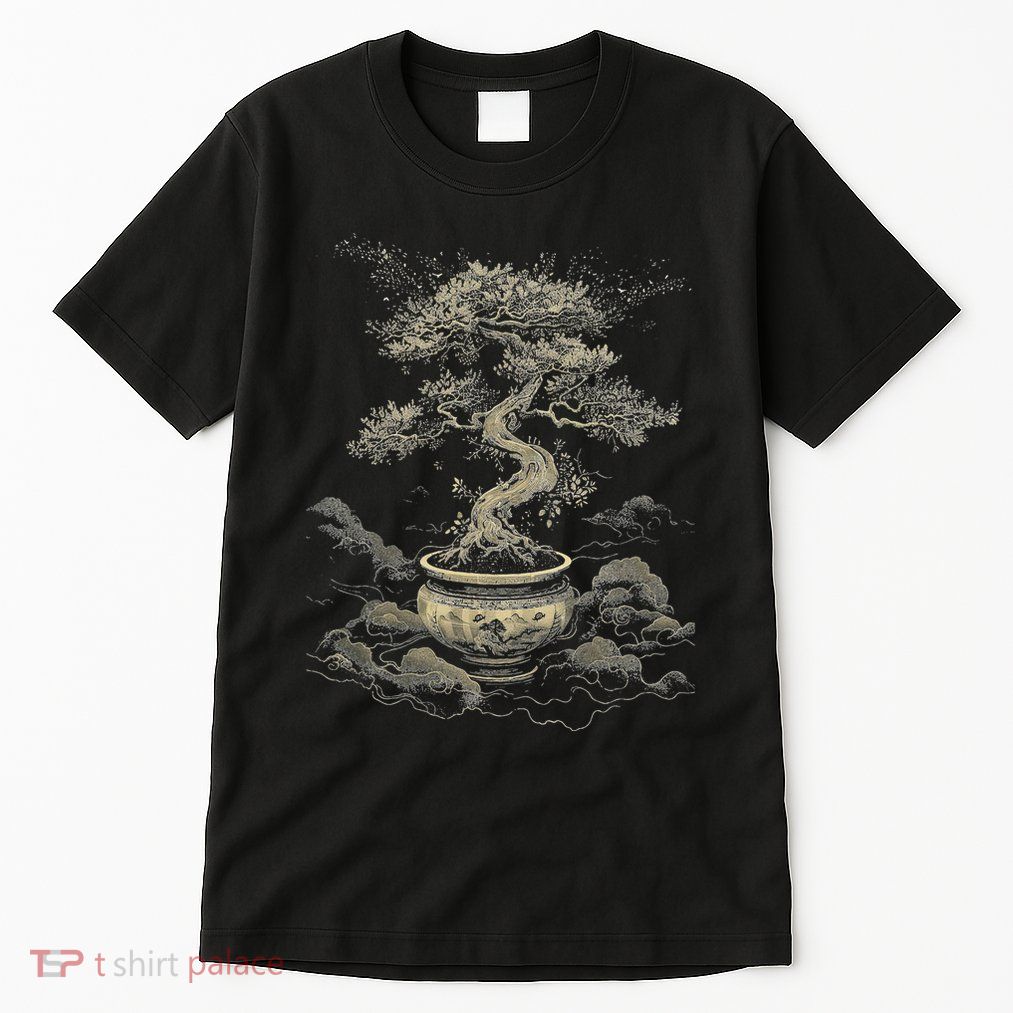 Bonsai Tree  Japanese Culture Meditation Penjing  Zen Tall T-Shirt
