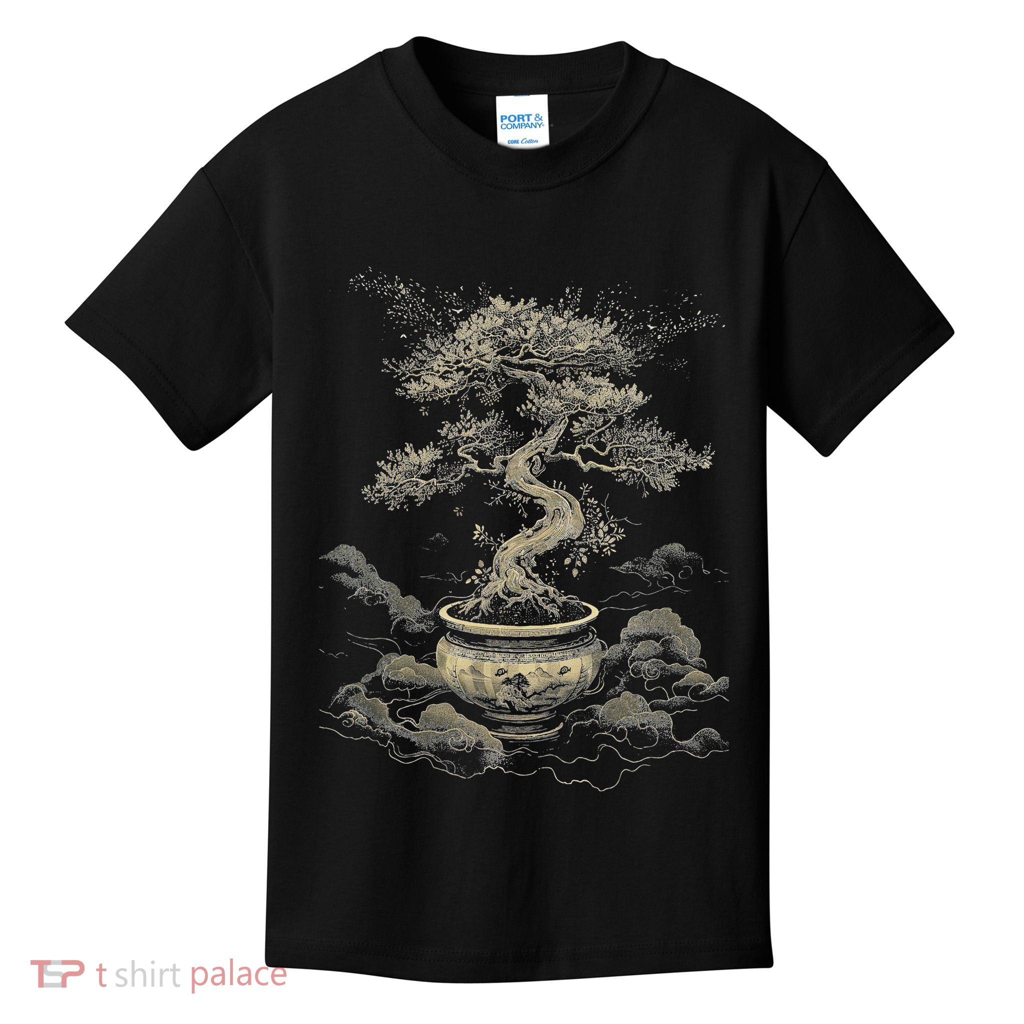 Bonsai Tree , Japanese Culture, Meditation, Penjing , Zen Kids T-Shirt