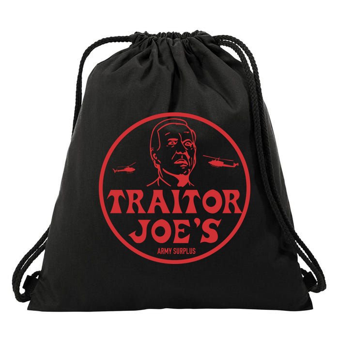 Biden Traitor Joe’s Army Funny Traitor Joe Drawstring Bag