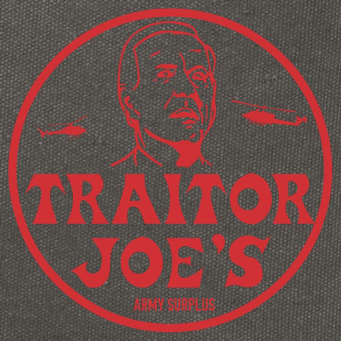 Biden Traitor Joe’s Army Funny Traitor Joe Cotton Canvas Backpack