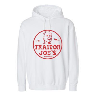 Biden Traitor Joe’s Army Funny Traitor Joe Garment-Dyed Fleece Hoodie