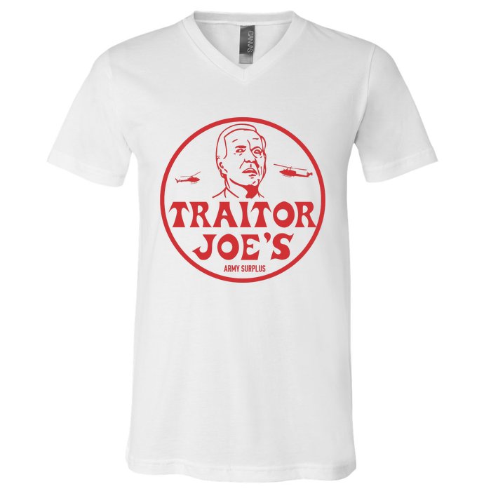 Biden Traitor Joe’s Army Funny Traitor Joe V-Neck T-Shirt