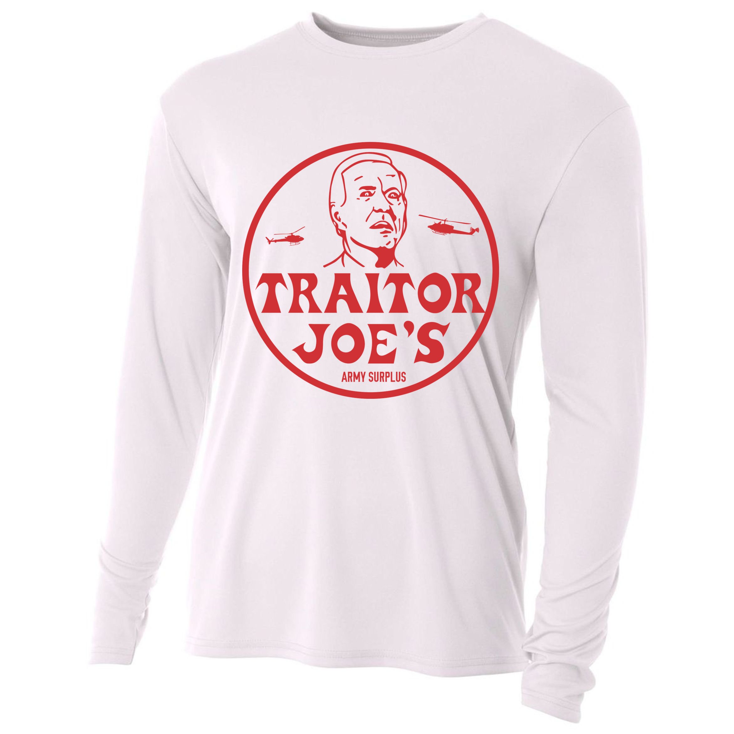 Biden Traitor Joe’s Army Funny Traitor Joe Cooling Performance Long Sleeve Crew
