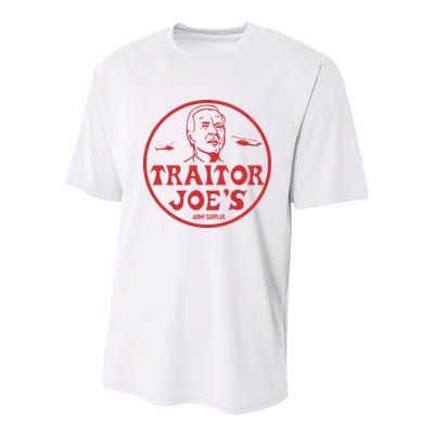 Biden Traitor Joe’s Army Funny Traitor Joe Youth Performance Sprint T-Shirt
