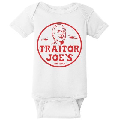 Biden Traitor Joe’s Army Funny Traitor Joe Baby Bodysuit