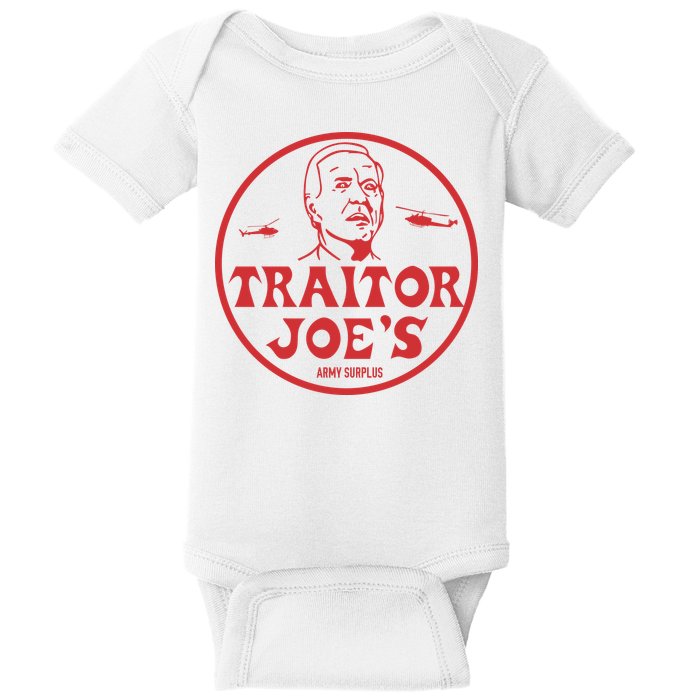 Biden Traitor Joe’s Army Funny Traitor Joe Baby Bodysuit